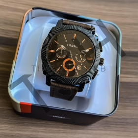 Fossil brown round dial with chronograph (5A Quality)