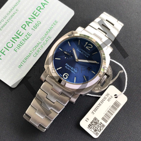 Luminor Panerai blue dial and sapphire glass with chronograph (Master Quality)