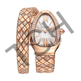Bvlgari serpenti white drop shape dial rosegold bracelet (7A quality)