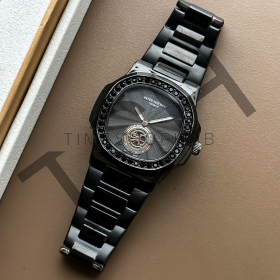 Patak Philippe with black round dial (5A Quality)