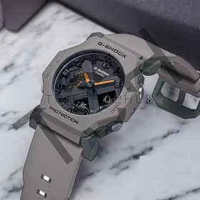 G Shock protection grey round dial (7A Quality)