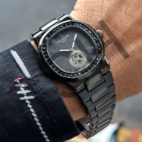 Patak Philippe with black round dial (5A Quality)